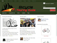 Tablet Screenshot of bicycle-touring-guide.com